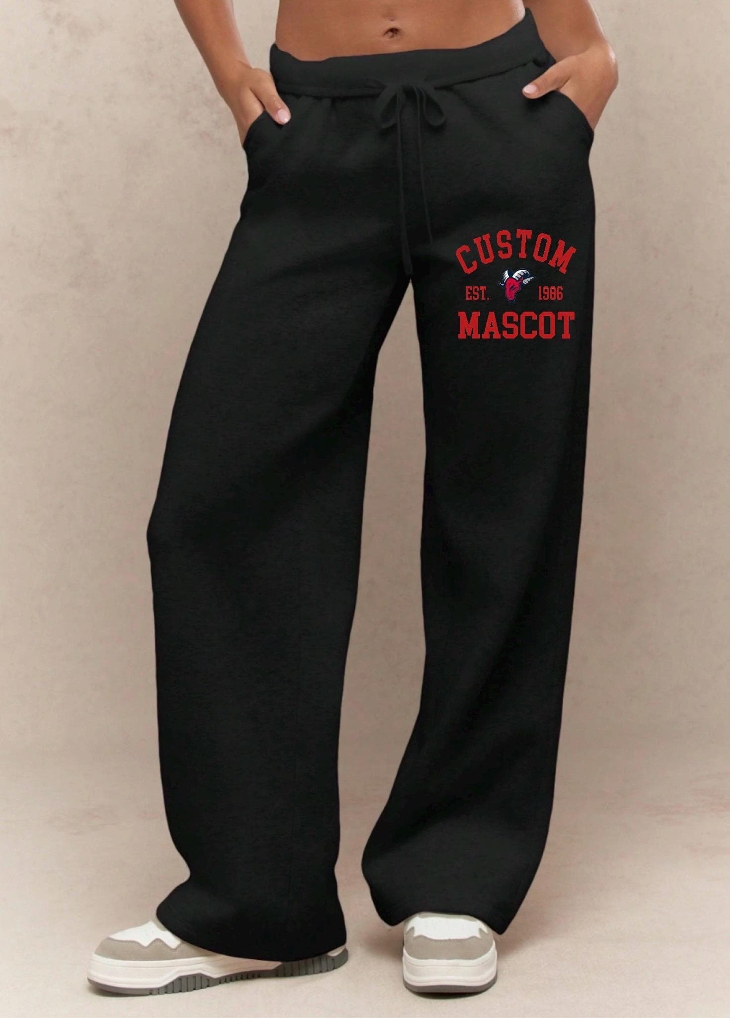 Custom College, Team, Super Soft Mascot Straight Leg Sweatpants