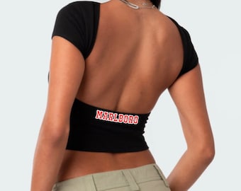 Custom College Apparel Open Back Top, College Apparel, College Merch, Bed Party, Tail Gate, Game Day, Your School, Team or Company