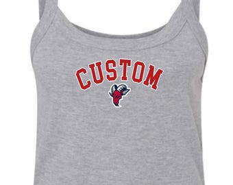 Custom College Apparel, Company, Team, Any School, Varsity Logo Tank Top, Custom Tank Top, College Merch, Bed Party, Game Day, sorority