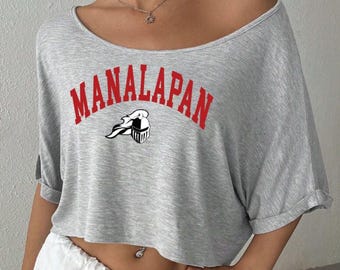 Custom College, Sorority, Custom Text, Company or Business Name Apparel Off Shoulder Soft Tee, Tshirt, Baby Tee, Gift, Tailgate, Gameday