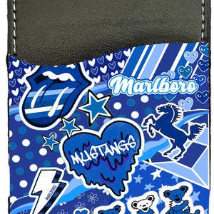 Custom College, team, kamp, dansteam, bedrijf, telefoonportemonnee, verbinteniscadeau, collegemerchandise, kaarthouder, slaapzaalcadeau, bedfeest, cadeau