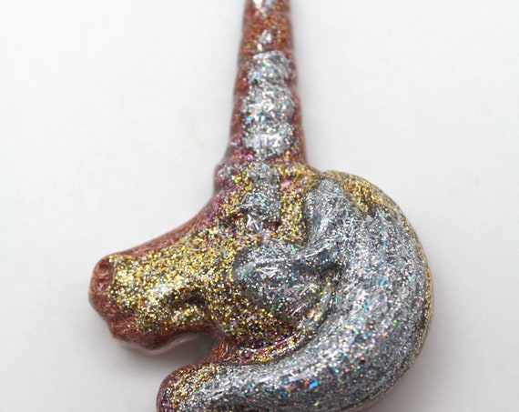 Sparkling Unicorn with Quartz and Recycled Copper - Hypnotic Color Orgone Power Generator - UV Glowing Horn! Seashell and Garnet
