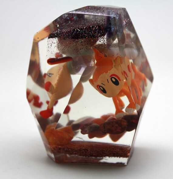 Pokemon Spawn Cluster! Chimchar and Mankey - Desert Biome Orgone Generator Gem Minerals and Copper Super Fun Environment Pogo