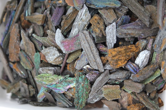 RAINBOW HEMATITE - Large Grain (+10-30mm) for crafts - inlay - resin - natural from Brazil 1990's Stock Closed Location
