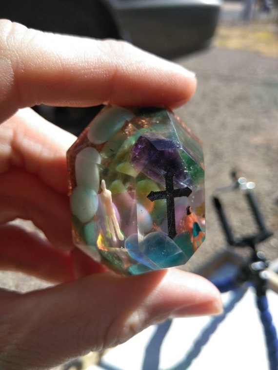 1.75inch "Coming to the Cross" Orgone Energy & Crystals