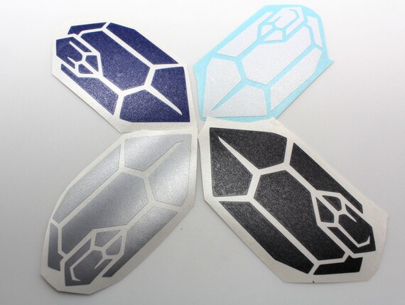 Sidecar Quartz Crystal Sticker Vinyl - 4 Inches! Perfect for the Rockhound and Mineral Collector in your life! Four Colors to Choose From