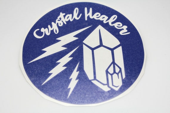 Crystal Healer Sticker Vinyl for Laptop, Car Window, Home - Pick a Style! Perfect for the Metaphysical Teacher/Student/Practitioner