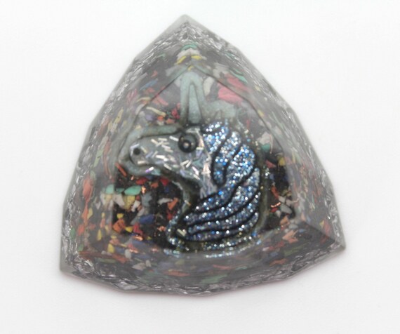 Glitter Unicorn Magic! EMF Blocker Bauble 2.1 inch Electric Wire Insulation Fun Pocket Electrical Dampener Shungite