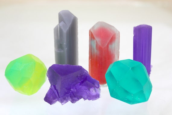 Resin Mineral Specimens Crystal Garnets, Fluorite, Tourmaline, Danburite Models - All 6 for one price!