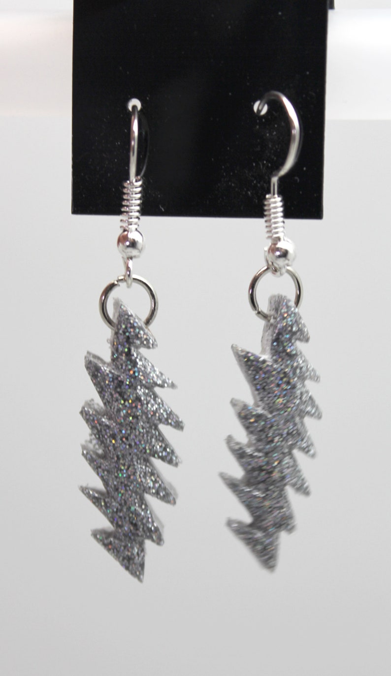 Grateful Diamond Bolt Earrings 13 Point Lightning Bolt Made Etsy