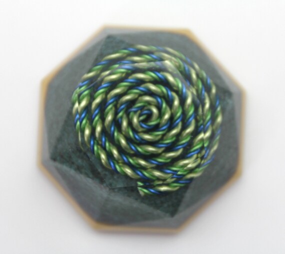 Yellow, Green and Blue Spiral Spectrum Harmonizer Re tune your environment - Balance the minor key harmony at Home Ultra-fine Turquoise