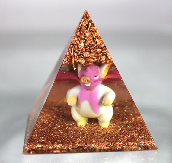 Who's the Grumpig NOW? Pyramid Pokemon Landscape Resin Orgone Desktop Display Quartz Pokemon