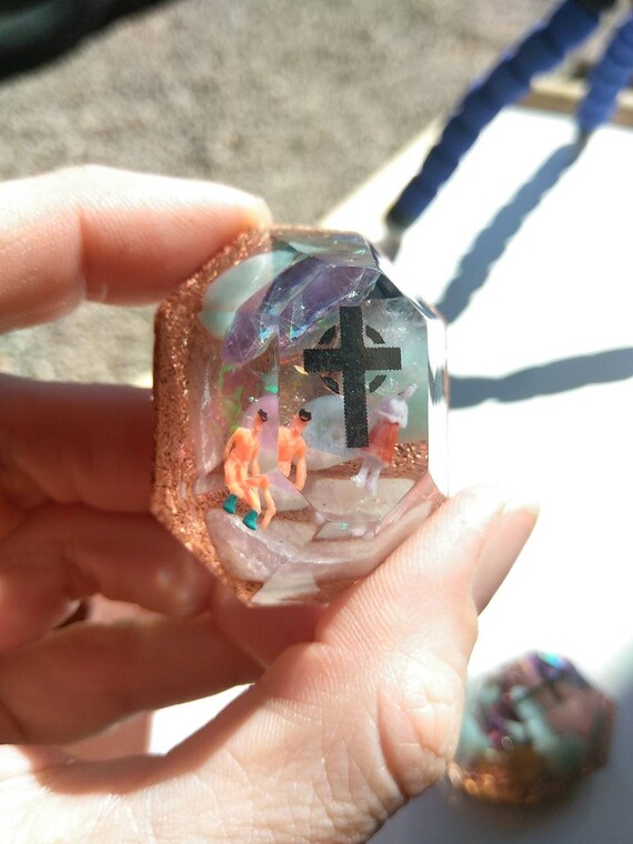 1.75 At the Foot of the Cross Orgone Energy Crystal Accumulator