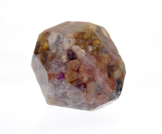 Model of Tanzanian Garnet (Spessartine) - Made out of Gem Gravel and Resin - 1.5 inch Fun Randomly Odd and Strange Mineral Object of Art