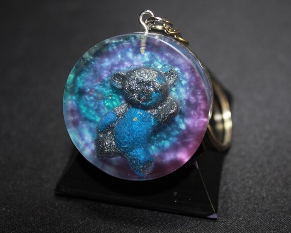 Trippy Bear one Bubbly Purple and Blue Mica -