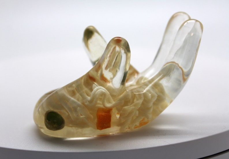Spheres Minerals With Vegetables! Display Stand Maruchan Ramen Noodle Hand Stand Holds Items for Display Crystals Glass Pipes