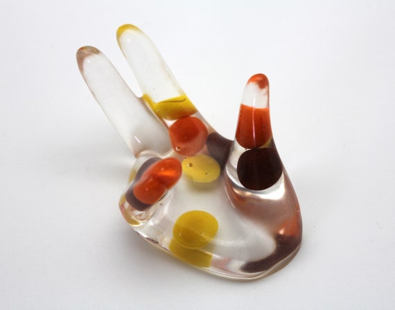 Reese's Pieces Candy Handstand - Display Stand - Holds Items for Display - Spheres, Minerals, Crystals, Business Cards - Unique Food Oddity