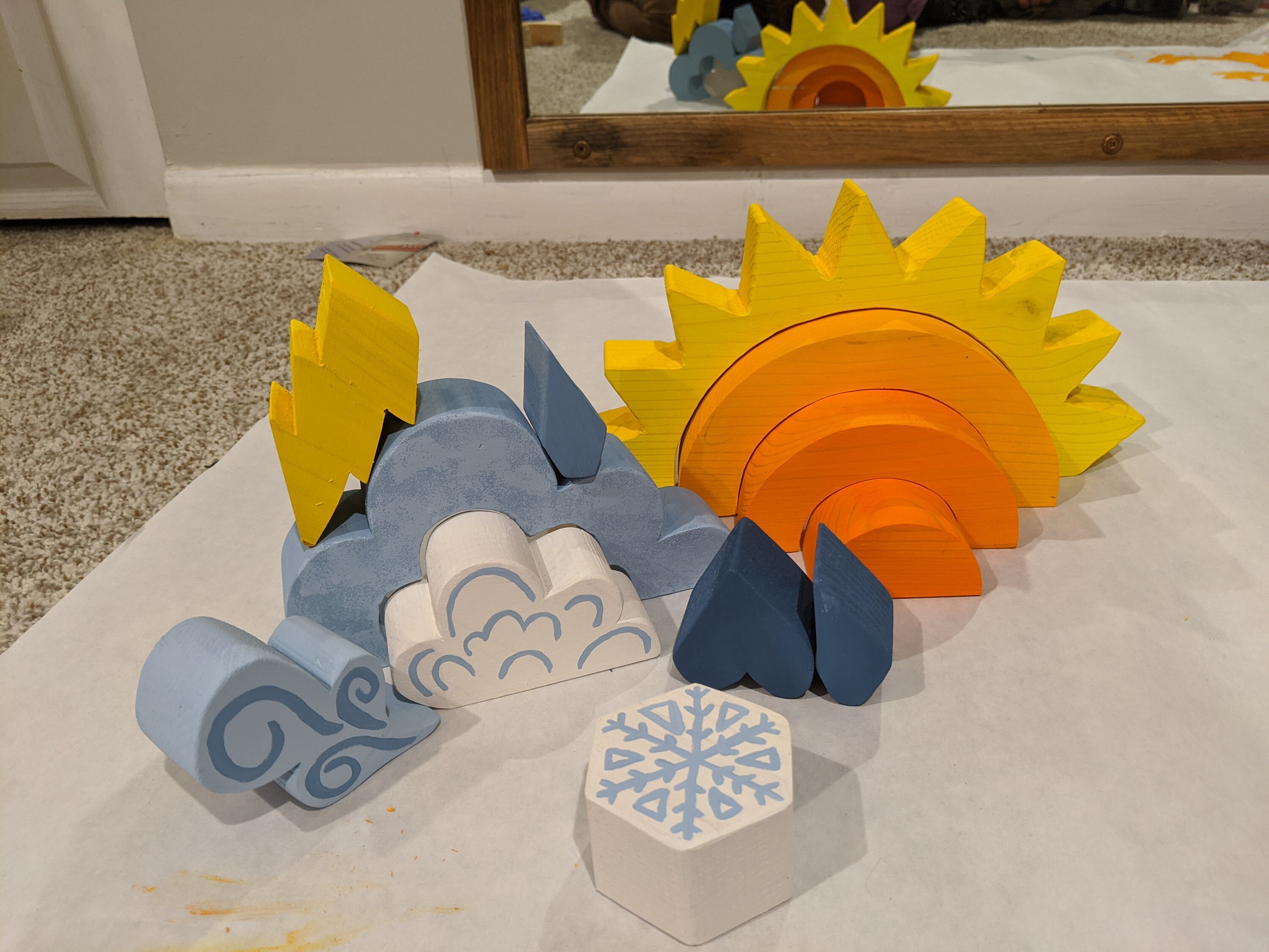 Pattern for wood weather toy wood weather stacker wooden Etsy