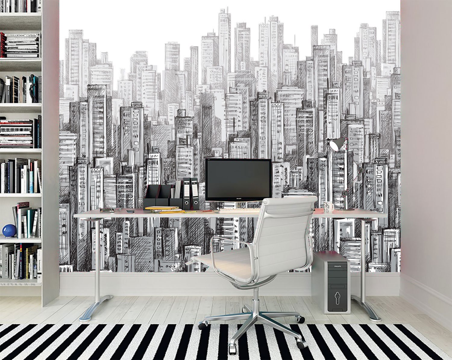 City Black And White Wallpaper