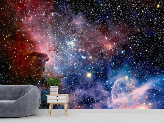 Galaxy Wallpaper Space Wallpaper Large Wall Mural Peel and Stick Wallpaper  Custom Size Wallpaper Print Stars Wall Art Mural Wall Decor - Etsy Finland