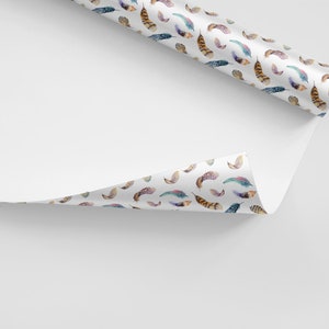 Feathers Removable Wallpaper, Pattern #287 for Stylish Home, Easy to Apply & Remove, Self-Adhesive, Renter Friendly image 2
