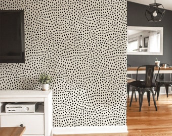 Motif de papier peint amovible à pois dalmates n° 39 – Décoration murale autocollante pour chambre de bébé