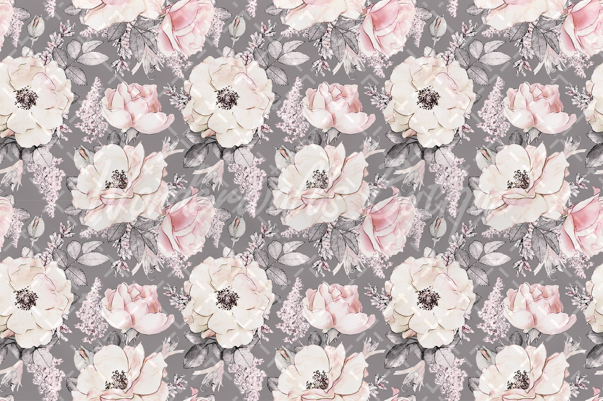 Dusty Rose Wallpaper Vintage Floral Nursery Wallpaper | Etsy