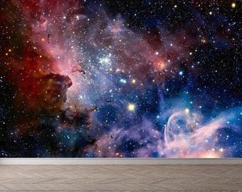 Galaxy Wallpaper Mural: Peel and Stick Space Wall Art - Main Image
