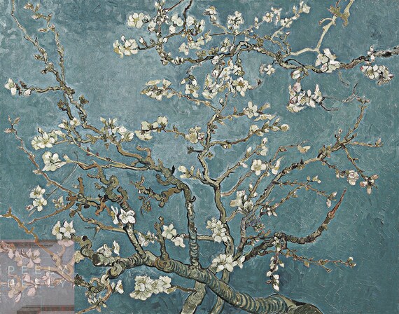 Cherry blossom Chinoiserie wall mural Removable wallpaper Peel and stick art Cherry blossom Chinoiserie wall mural Removable wallpaper Peel and stick art