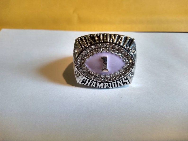 2008 LSU Tigers championship collectible Display Fan Ring sz 11