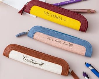 Custom PU leather Pen Bag,Personalized Pen Bag,Wedding Gift Pen Bag,Bridal Party Gift  For Bridesmaid,Bachelorette Favors,Wedding Guest Gift