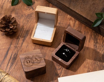 Benutzerdefinierte Hochzeitsgeschenke, personalisierte Ring Box für Frauen, Ringboxen, Laser gravierte Box, Ring Box, Brautgeschenke, Hochzeit Geschenkidee