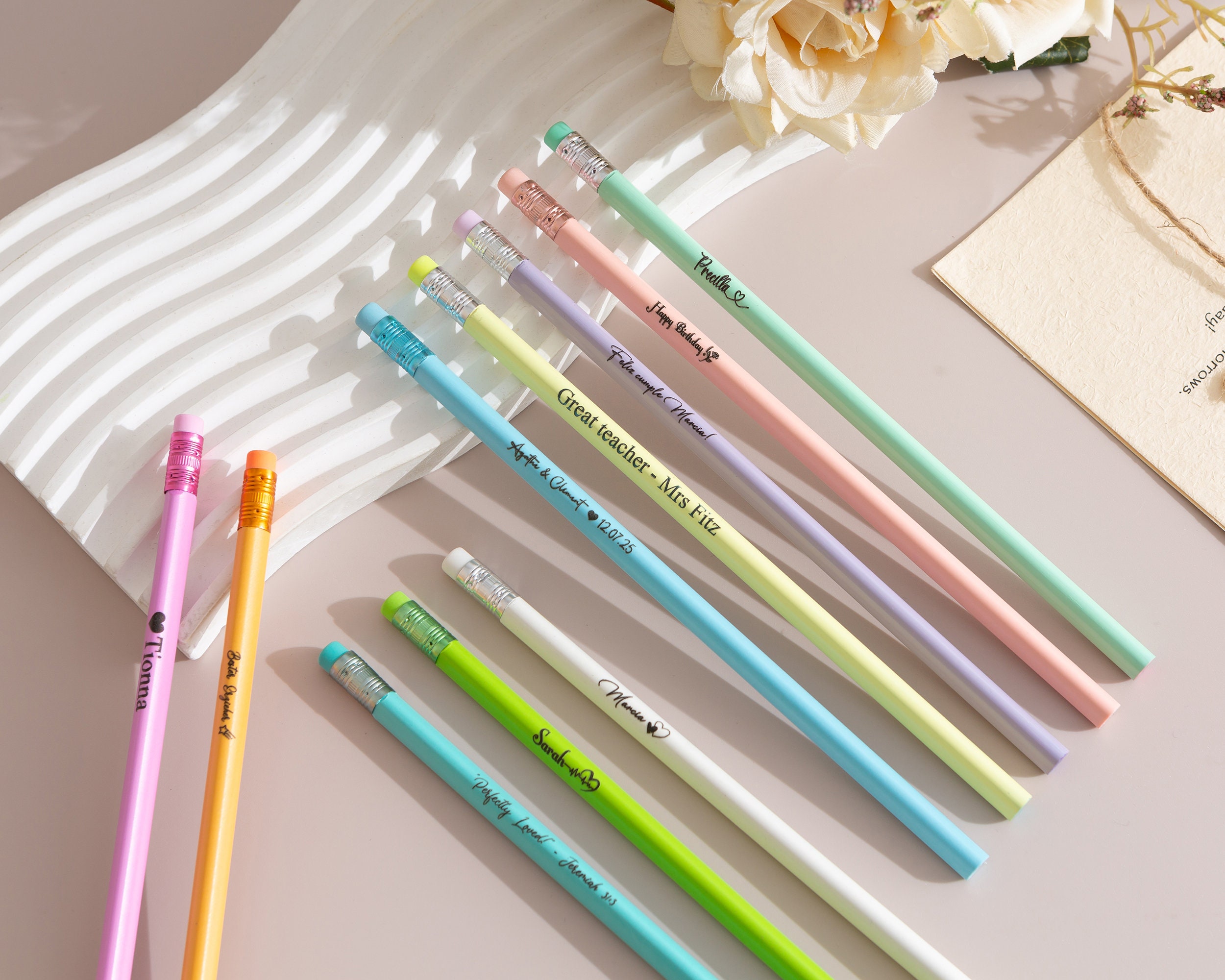 Personalized named pencils,Pencils With Names,Custom Pencils,School Supplies,Teacher Gift,Teacher Gifts,back to school gift,Student Gifts