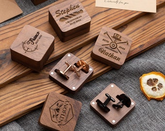 Bouton de manchette personnalisé avec boîte,Boutons de manchette pour homme,Cadeau de boutons de manchette,Coffrets de mariage,Meilleurs cadeaux pour homme,Cadeaux d'anniversaire,Cadeau pour mari