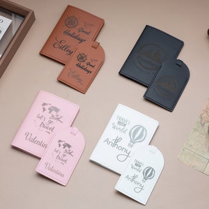 Paspoorthoes, verjaardagscadeau, reiscadeau, gepersonaliseerd paspoorthoes, paspoorthouder, bruidsdouchecadeau, cadeau voor stalknecht, bagagelabel