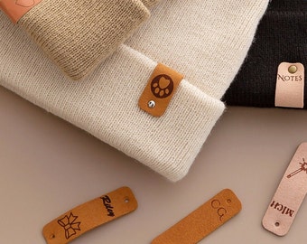 Médaille personnalisée,étiquettes pour chapeaux en tricot,étiquettes en cuir avec rivets,étiquettes avec logo personnalisé,étiquettes pour fait main,étiquettes pour tricot,Cadeau pour tricoteuse