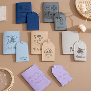 gepersonaliseerde paspoorthoes, paspoorthouder, paspoorthoes, verjaardagscadeau, reiscadeau, bruidsdouchecadeau, cadeau voor stalknecht, bagagelabel