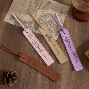personalised bookmark,Custom Bookmark,Leather Bookmark,Library Bookmark,Bookmark for Women,Gifts for Teachers,Handmade Gift,book lover