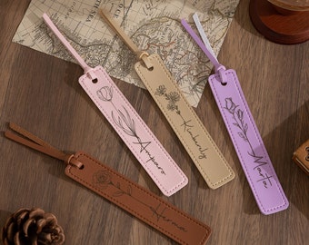 personalised bookmark,Custom Bookmark,Leather Bookmark,Library Bookmark,Bookmark for Women,Gifts for Teachers,book lover Gift,