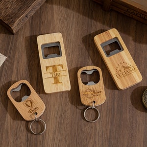 Personalized Wood Bottle Opener,Custom Opener,Wedding Bottle Opener,Boyfriend Gift,Custom Party Favors,Wedding Favor,Groomsmen Gift