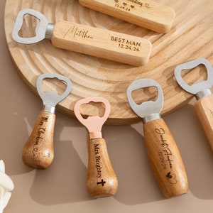 Personalized Wood Bottle Opener,Custom Opener,Wedding Bottle Opener,Boyfriend Gift,Custom Party Favors,Wedding Favor,Groomsmen Gift