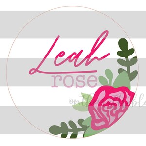 Leah Rose Floral SVG File