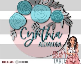 Cynthia Floral SVG File