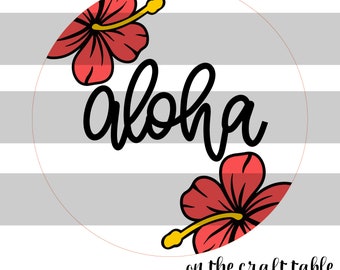 Aloha Hibiscus SVG FILE