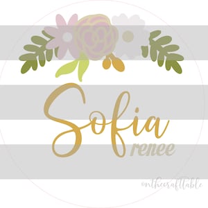 Sofia Renee Floral SVG FILE