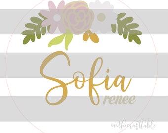 Sofia Renee Floral SVG FILE