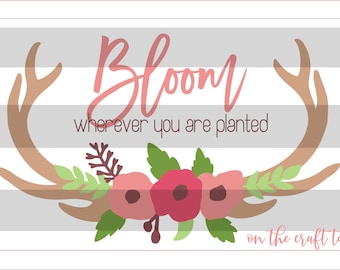 Bloom Florals & Frame SVG FILE