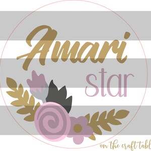 Amari Star Floral SVG FILE