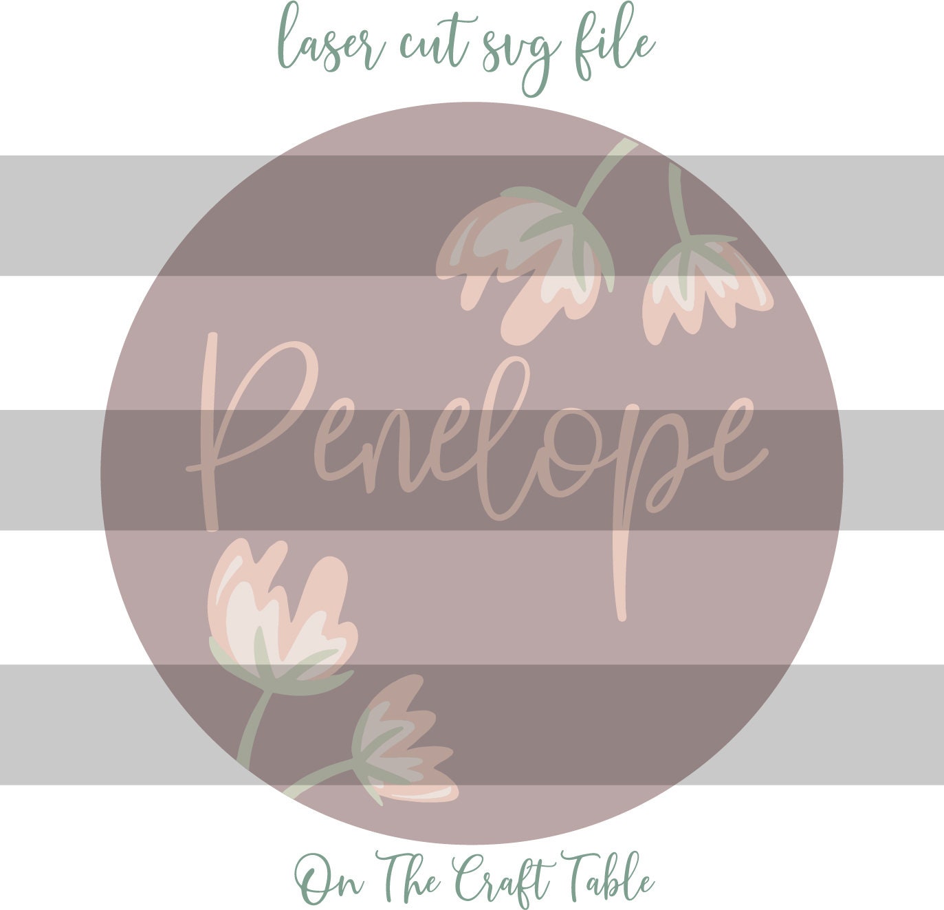 Penelope Svg Penelope Florals SVG File/laser Cut File/digital Download - Etsy