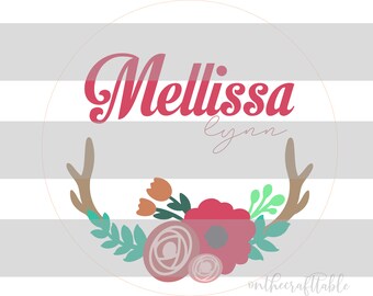Mellissa Lynn Floral SVG FILE
